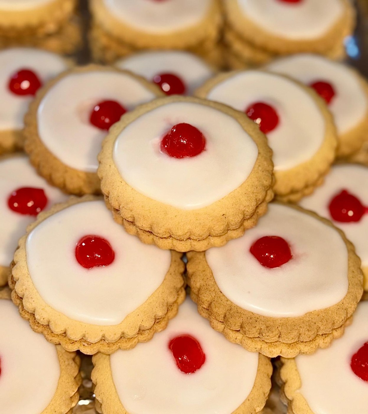 Jamesfield Empire biscuits with cherry tops
